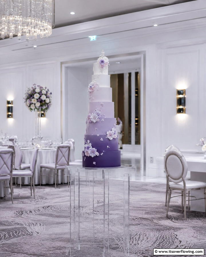 Ombre Wedding Cake - 25 Small Wedding Cake Ideas for Intimate Weddings