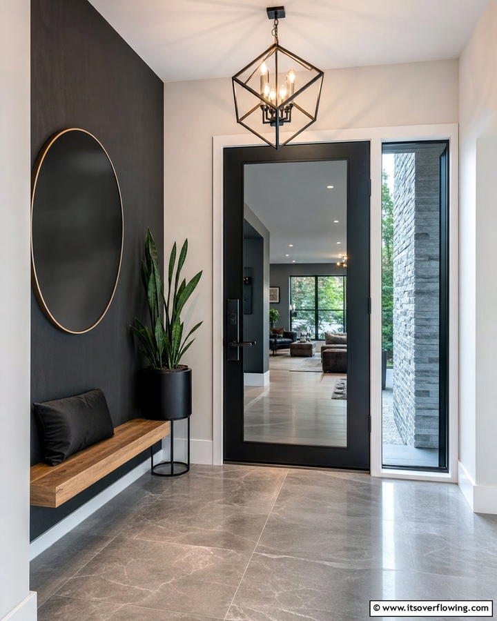 One Way Mirror Glass - 20 Front Door Privacy Ideas to Enhance Your Home Security