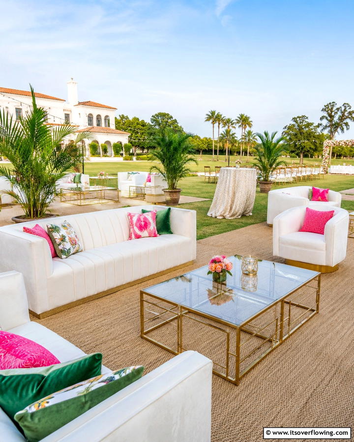 Open Air Lounge Area - 30 Unique Wedding Ceremony Ideas for Your Perfect Day