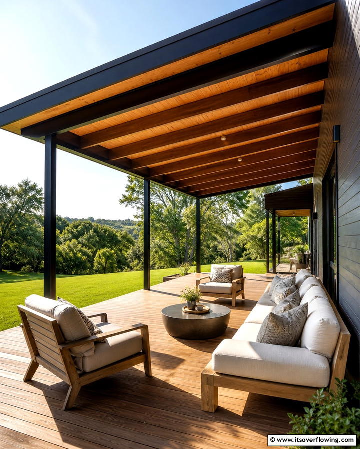 Open Air Shed Roof Porch - 25 Shed Roof Porch Design Ideas for Cozy Spaces
