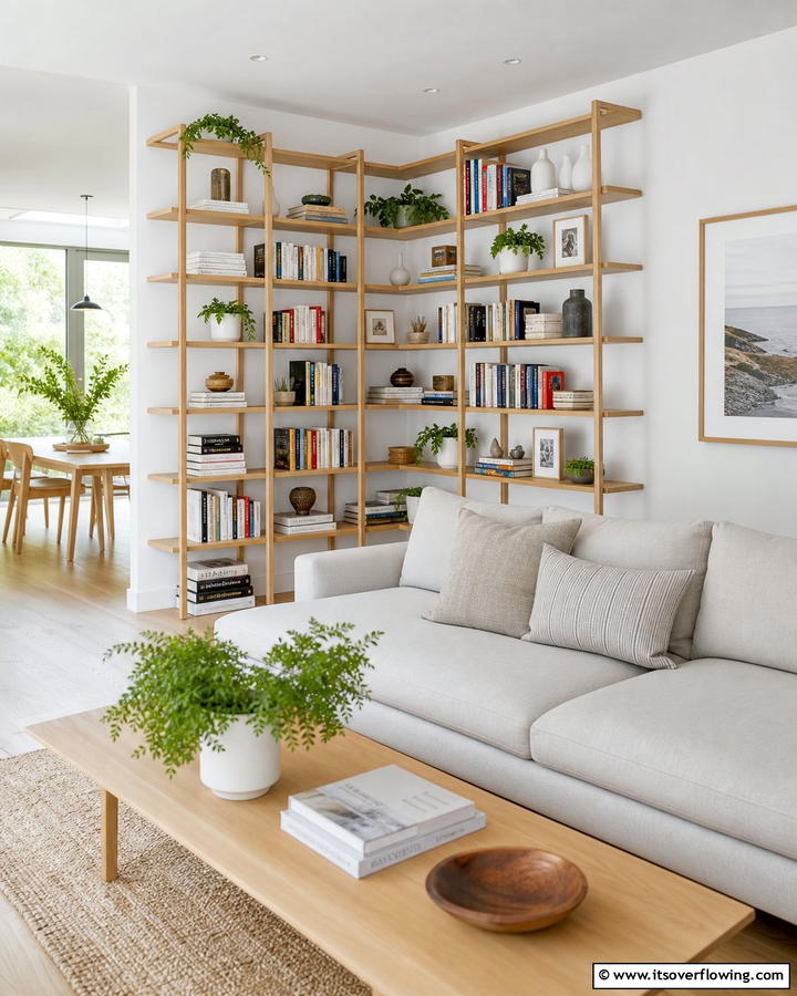 Open Back Corner Bookshelves - 20 Space-Saving Corner Bookshelf Ideas for Your Home