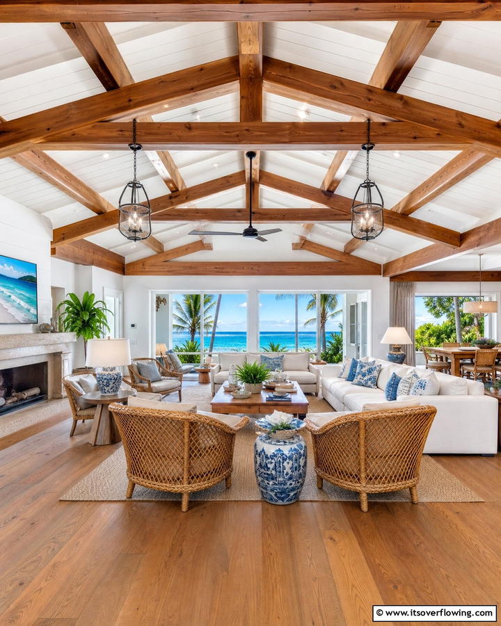 Open Beam Ceilings - 20 Hawaiian Interior Design Ideas for a Tropical Vibe