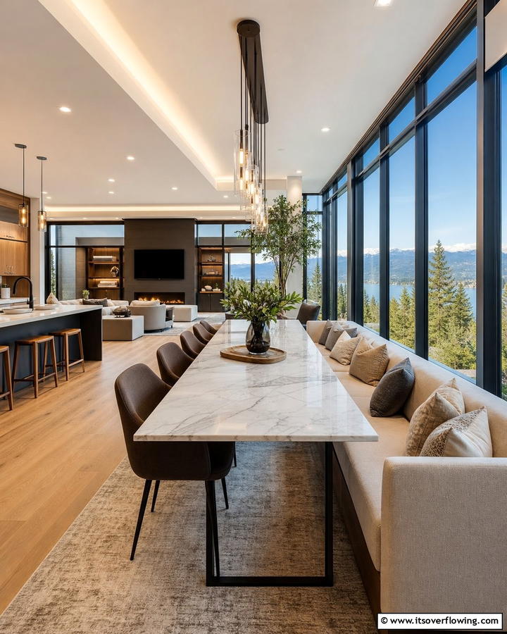Open Concept Breakfast Nook - 21 Cozy Breakfast Nook Ideas for Charming Kitchen Corners