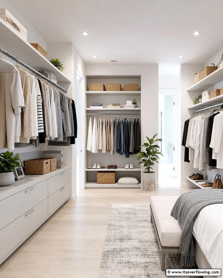 Open Concept Closet - 21 Clever Closet Ideas for Maximized Home Organization