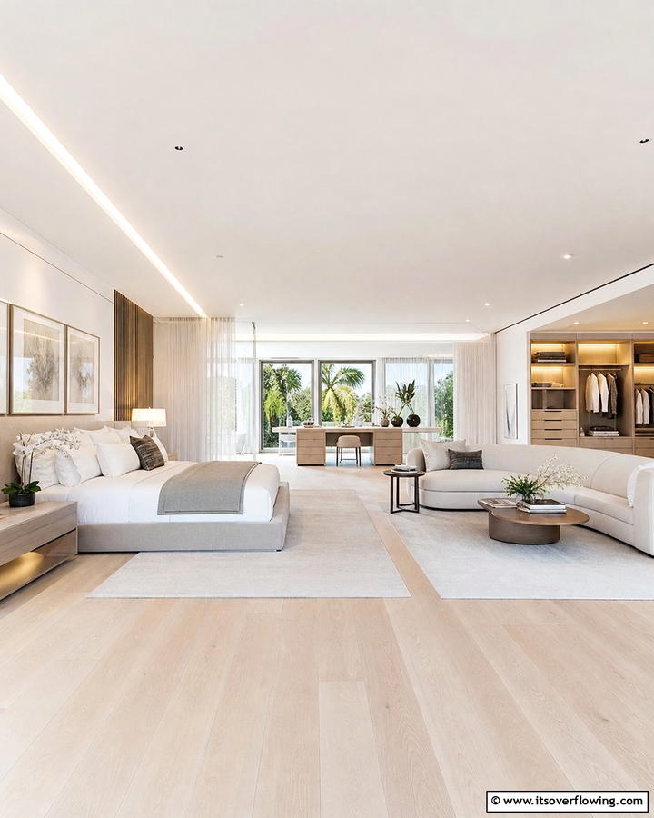 Open Concept Design - 21 Master Bedroom Ideas for Luxurious and Relaxing Retreats