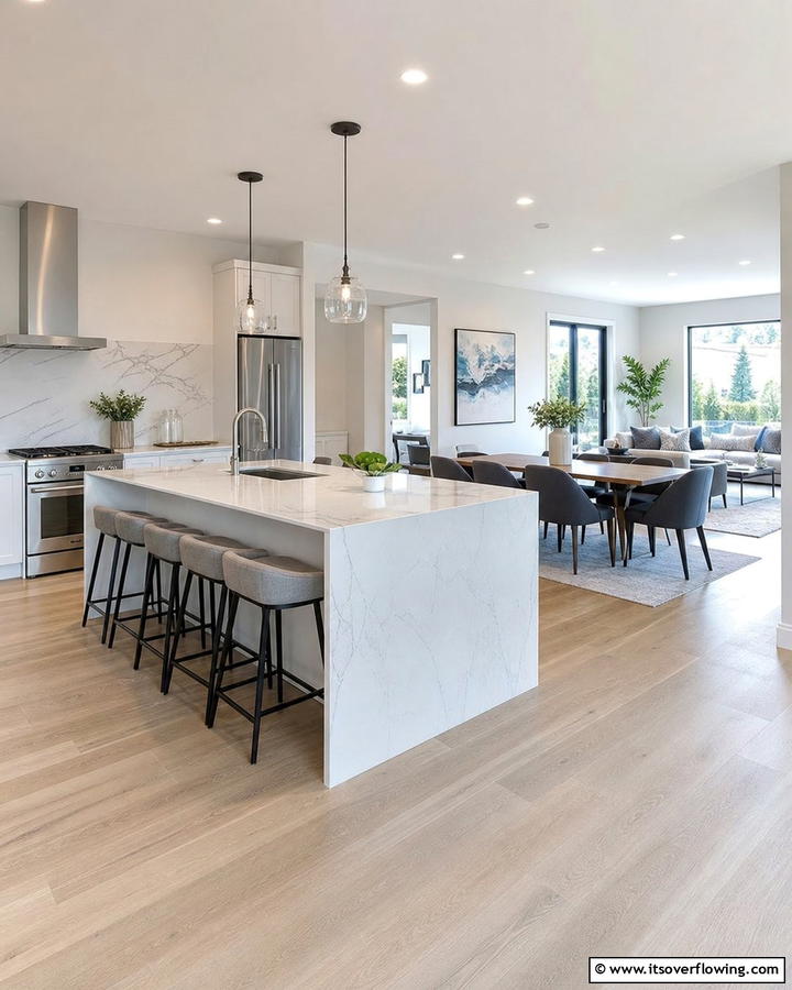 Open Concept Design - 30 Kitchens Without Upper Cabinets for Open Concepts