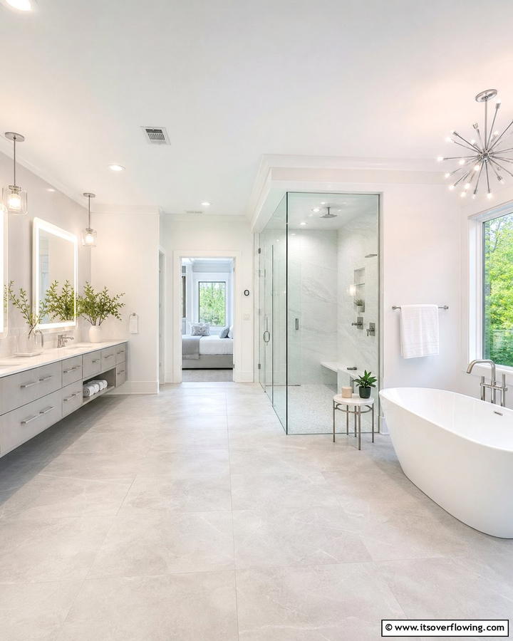 Open Concept Designs - 30 Jack and Jill Bathroom Ideas for Shared Spaces