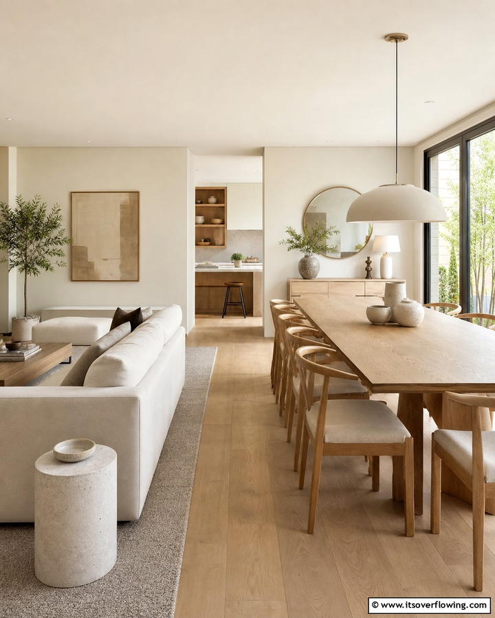 Open Concept Layouts - 25 Living Room Dining Room Combo Ideas for Open Spaces