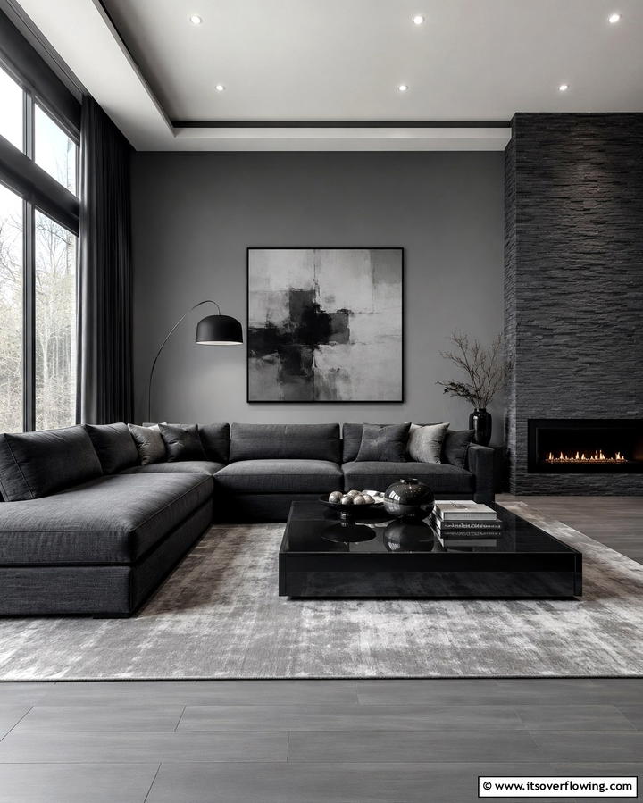 Open Concept Living - 25 Living Room Ideas With Sectionals and Fireplace
