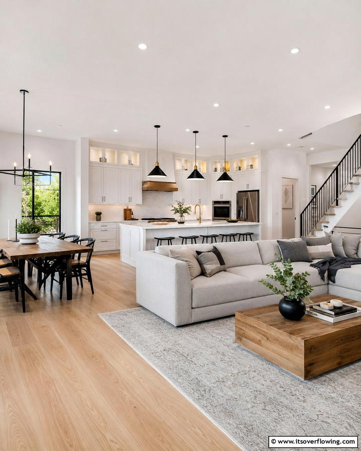 Open Concept Living Spaces - 25 Contemporary Interior Design Style Ideas