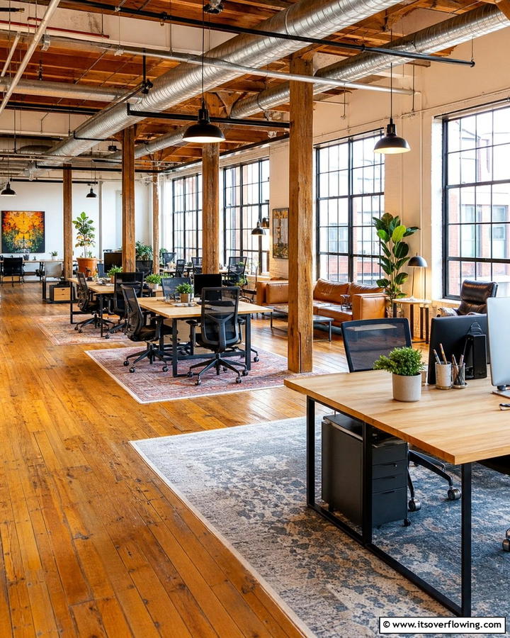 Open Concept Loft Office - 20 Loft Office Ideas for a Productive Workspace