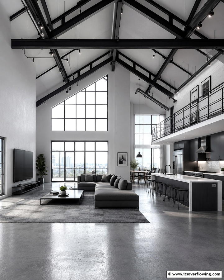 Open Concept Loft Style Ceiling - 30 Grand Cathedral Ceiling Ideas to Elevate Your Home’s Architecture
