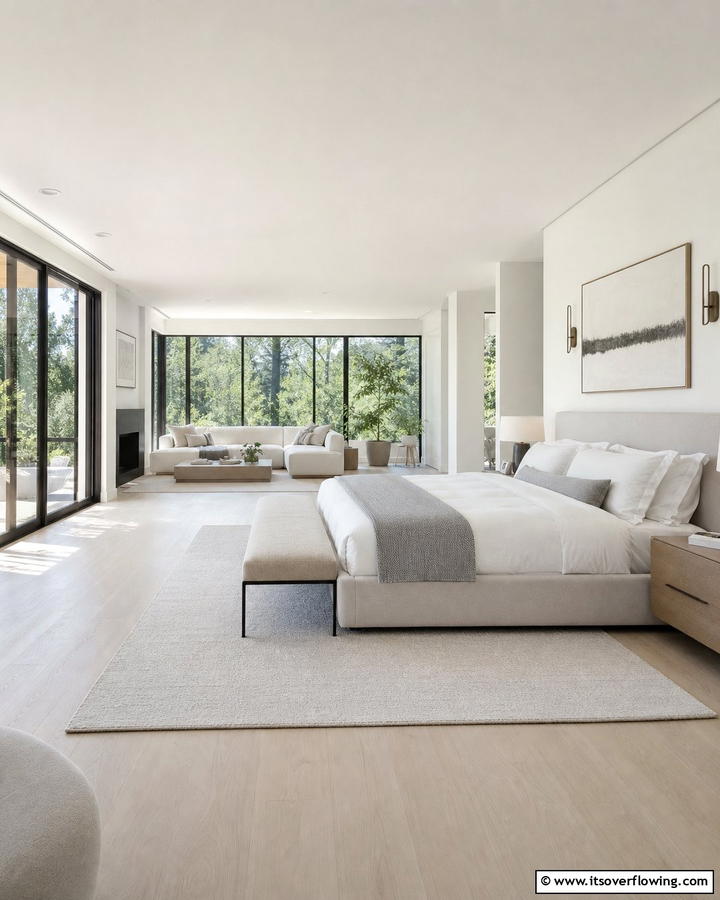 Open Concept Simplicity - 21 Scandinavian Bedroom Designs for Minimalist Comfort