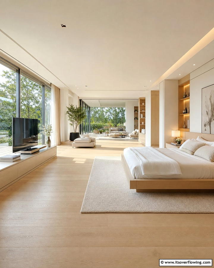 Open Concept Space - 21 Modern Bedroom Ideas to Create a Serene Retreat