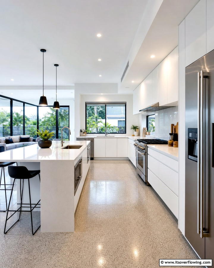 Open Concept U Shaped Kitchen - 30 U-Shaped Kitchen Ideas for Optimal Layout and Storage