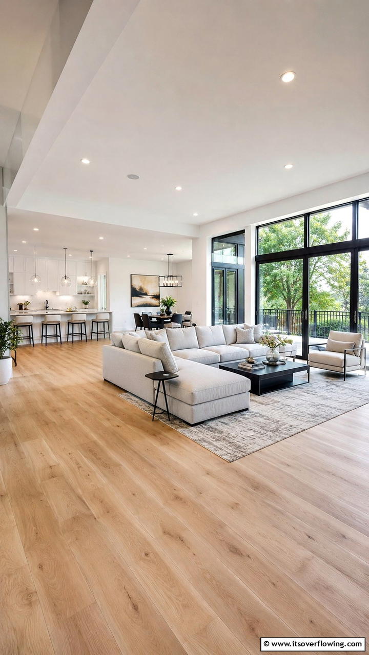 Open Floor Plan Harmony - 21 Transitional Living Room Design Ideas for Modern Homes