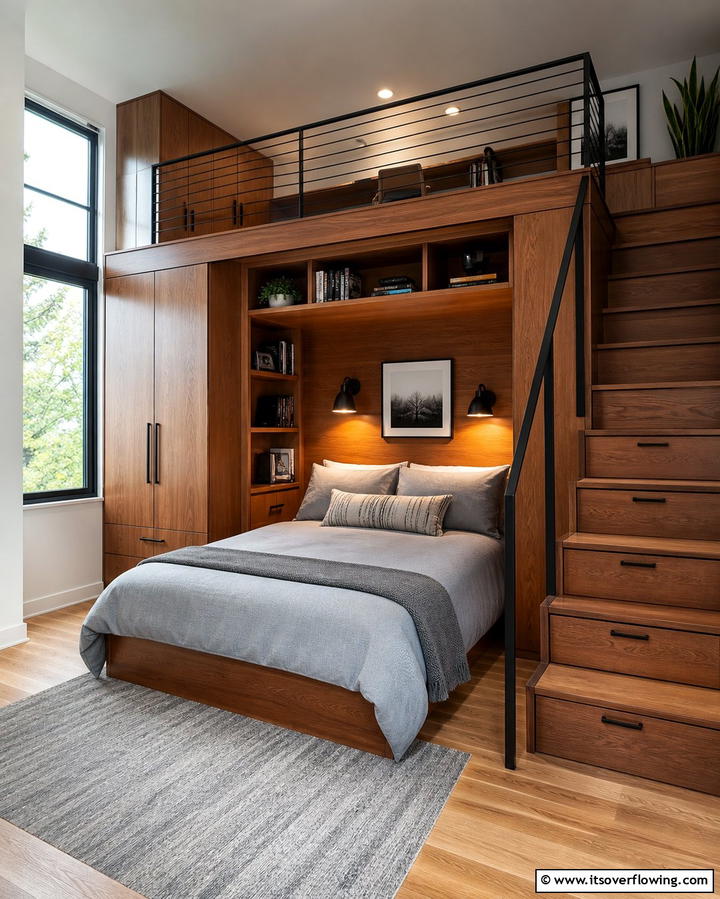 Open Floor Plan Loft - 25 Loft Bedroom Ideas for a Unique and Cozy Space