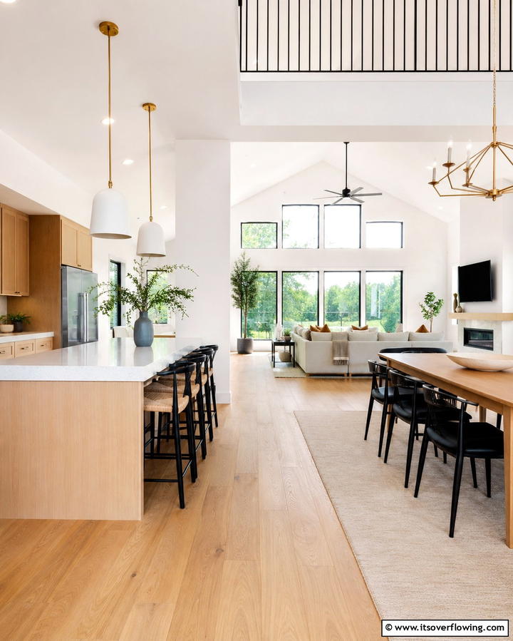 Open Floor Plans - 25 Organic Modern Interior Design Ideas for Your Home