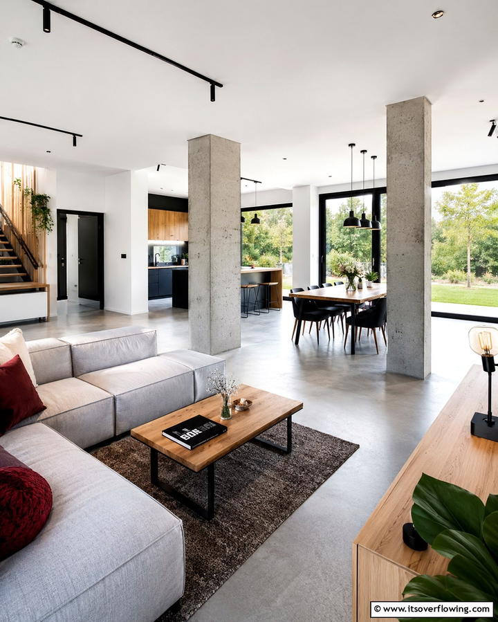 Open Floor Plans - 30 Bold Brutalist Interior Design Concepts for Modern Spaces