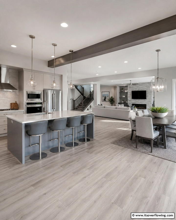 Open Plan Dining and Living - 30 Great Room Ideas to Elevate Open-Concept Living