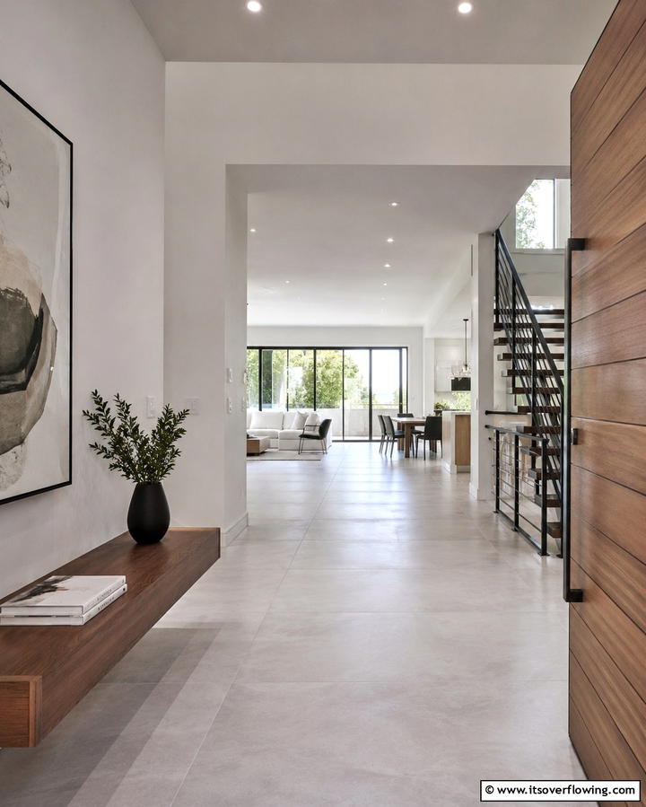 Open Plan Entrances - 30 Modern Entryway Ideas- First Impressions with Style