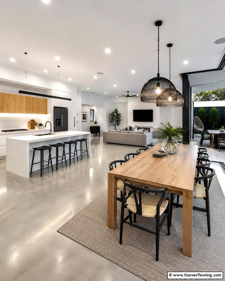 Open Plan Living Spaces - 25 Contemporary Interior Design Style Ideas