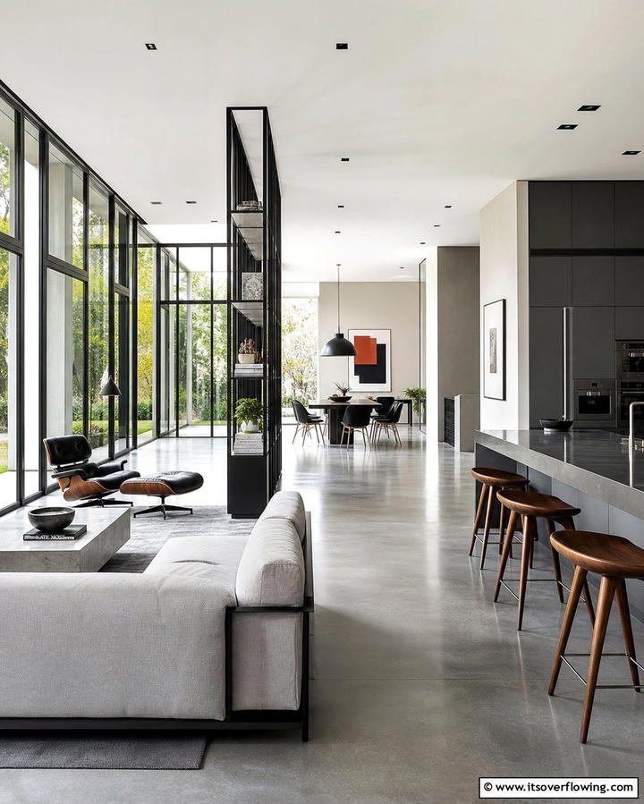 Open Plan Living Spaces - 25 Bauhaus Interior Design Ideas for a Minimalist Look