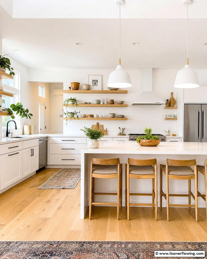 Open Shelving Concepts - 21 Minimalist Kitchen Ideas for Clean & Functional Spaces
