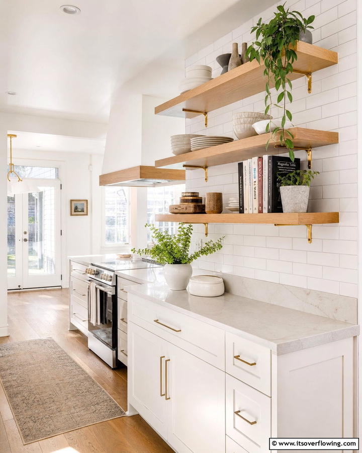 Open Shelving Concepts - 21 Kitchen Peninsula Ideas for Functional Layouts