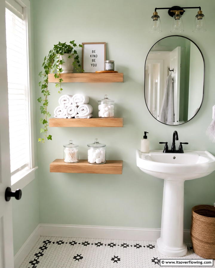 Open Shelving for Easy Access - 25 Teen Bathroom Ideas for a Stylish and Functional Space