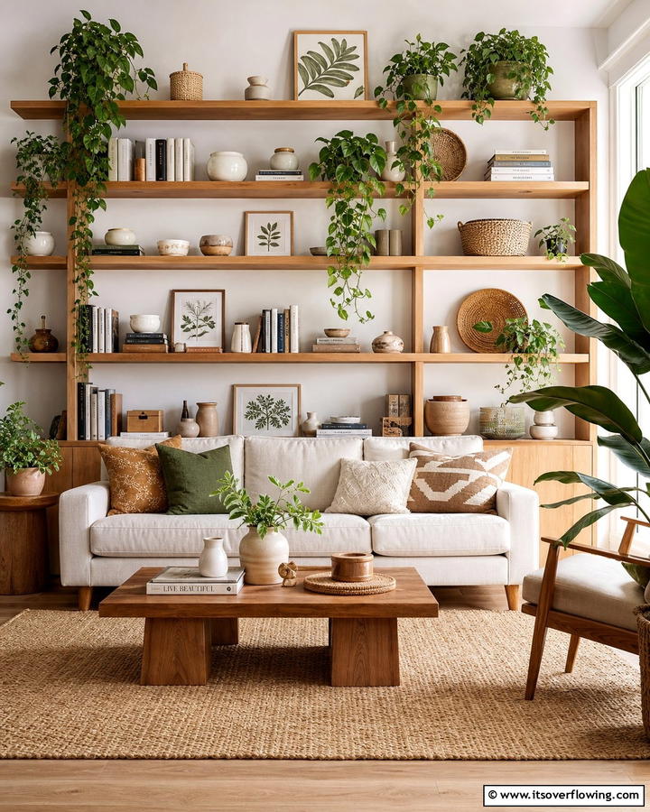 Open Shelving for Personalized Displays - 25 Boho-Scandinavian Design and Decor Ideas