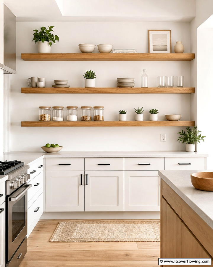 Open Shelving for a Modern Look - 25 Inspiring Kitchen Remodel Ideas for a Modern Look