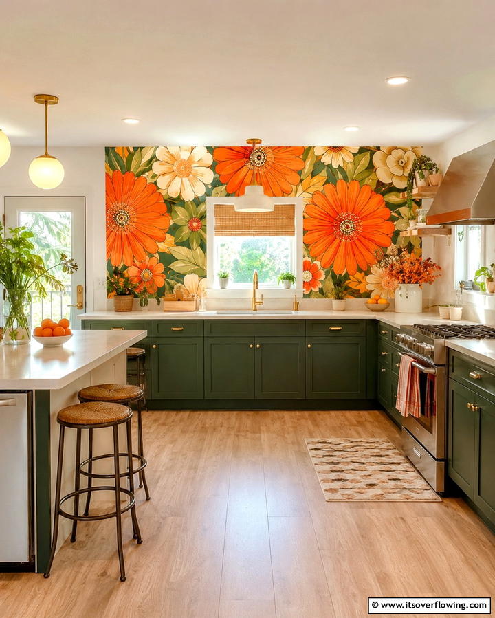 Open Shelving with Retro Charm - 30 Retro 70s Kitchen Ideas for a Funky Vintage Makeover