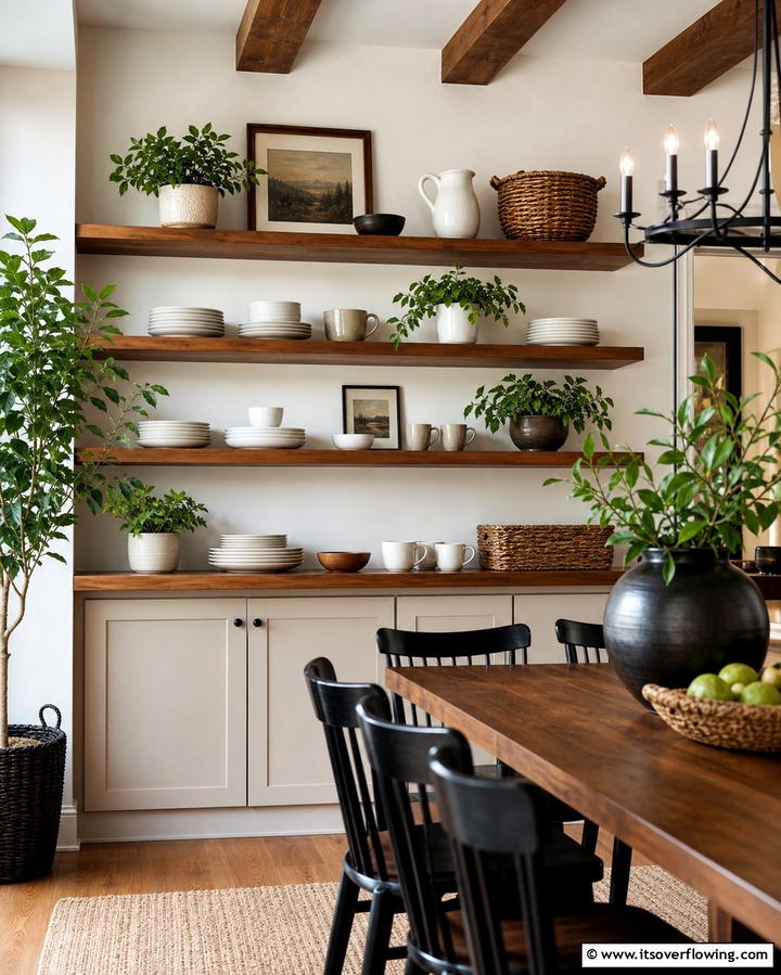Open Shelving with Style - 25 Nancy Meyers Interior Design Ideas- Timeless & Elegant