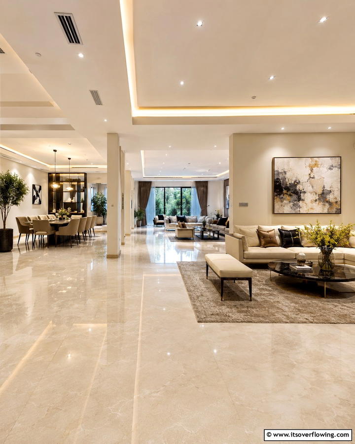 Open Space Layout - 30 Feng Shui Living Room Layouts for Harmony & Flow