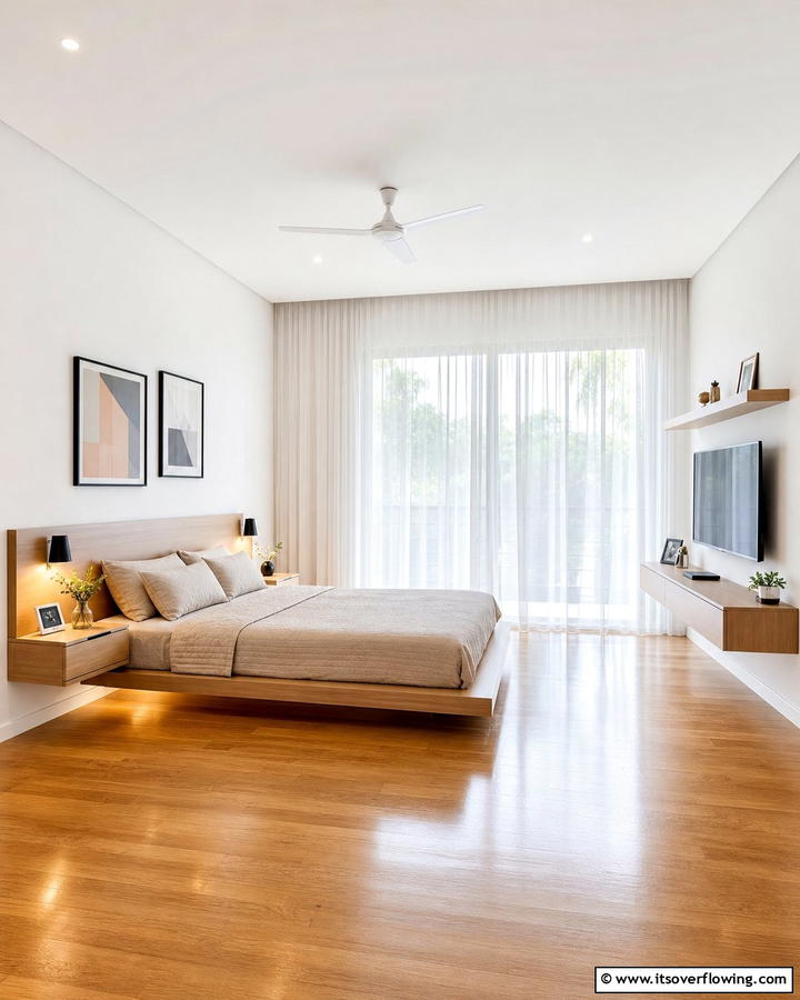 Open Space Optimization - 21 Minimalist Bedroom Ideas for a Serene Retreat