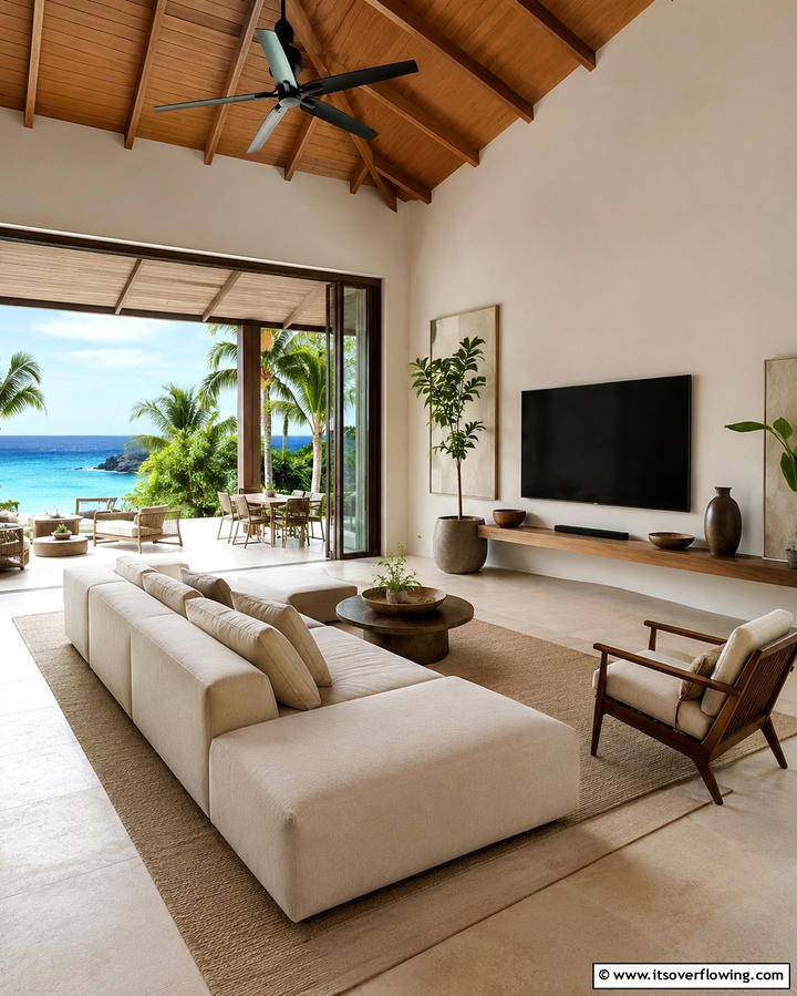 Open and Airy Layouts - 25 Tropical Living Room Ideas for a Vibrant Space