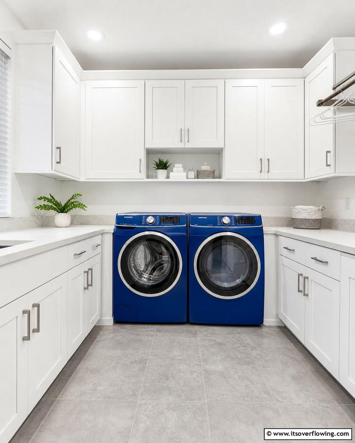 Opt for Blue Appliances - 25 Blue Laundry Room Ideas for a Fresh and Clean Look