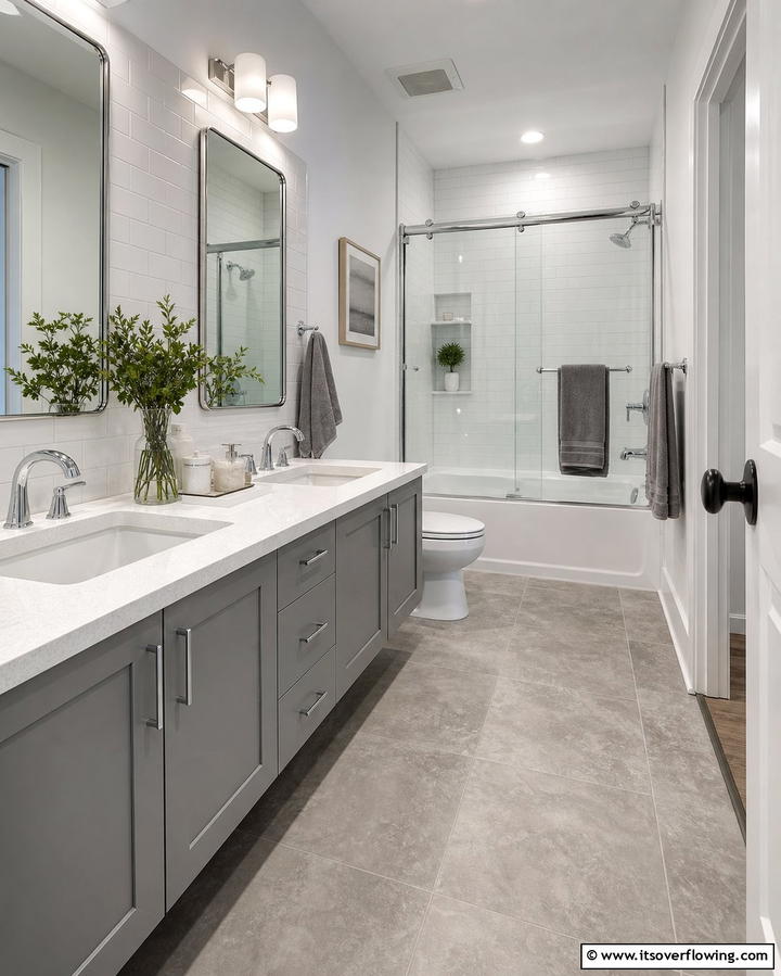 Opt for Durable and Easy to Clean Materials - 25 Family Bathroom Ideas for Functional and Stylish Spaces