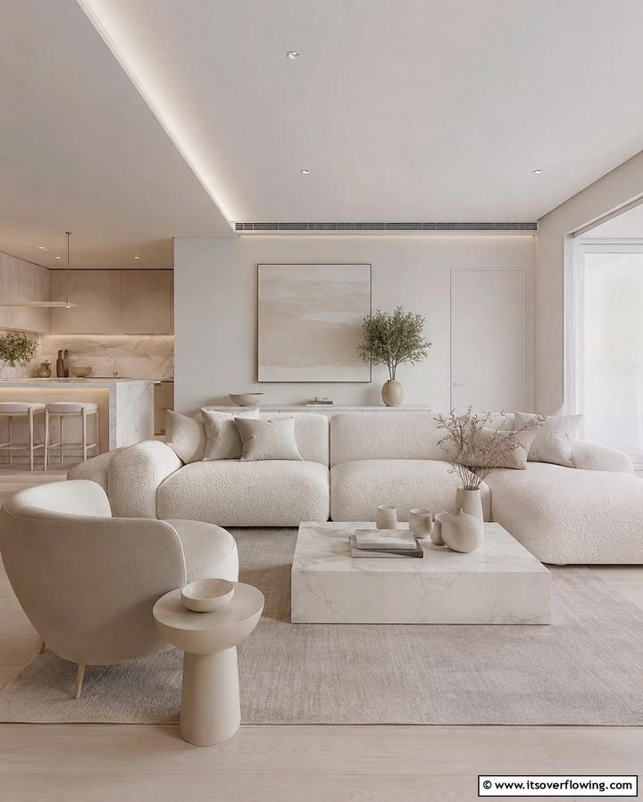 Opt for Neutral Color Palettes - 30 Space-Saving Condo Living Room Ideas for Urban Dwellers