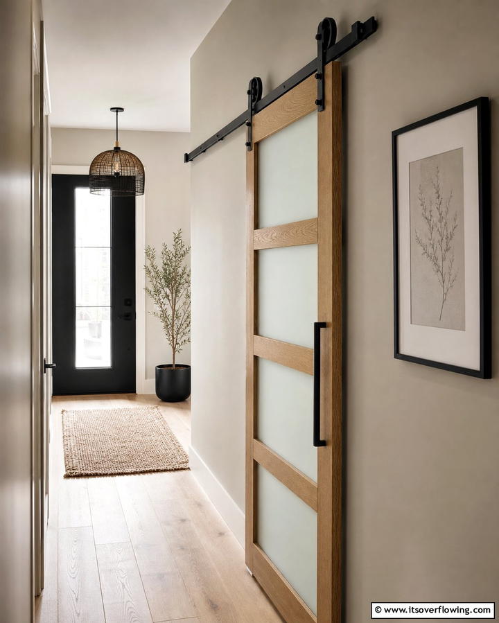 Opt for Sliding Doors to Save Space - 25 Narrow Hallway Ideas to Maximize Space and Style