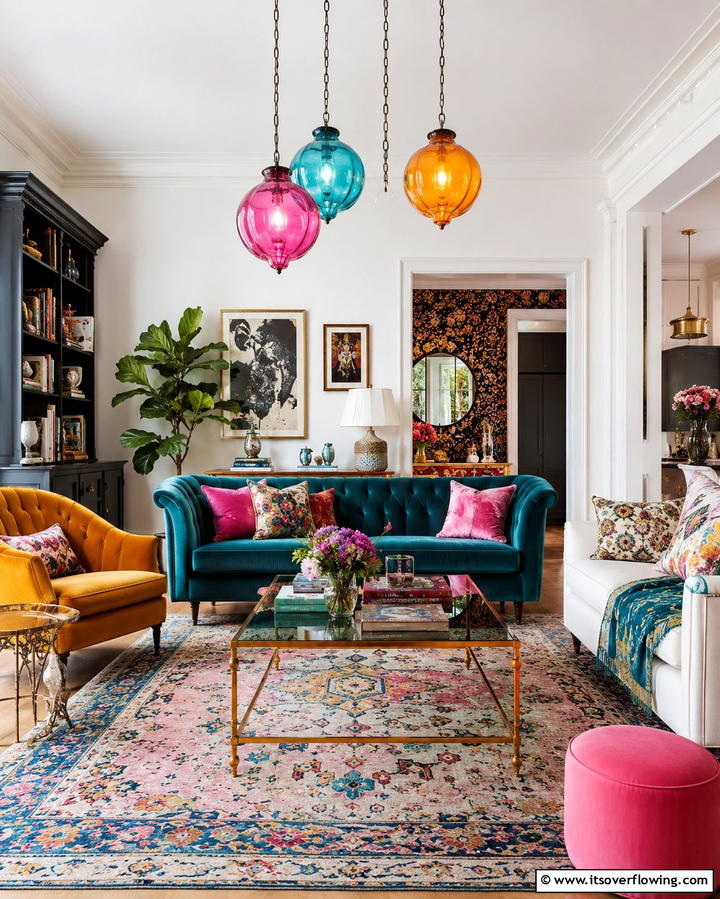 Opt for Statement Lighting - 30 Eclectic Bohemian Maximalist Decor Ideas for Vibrant Homes