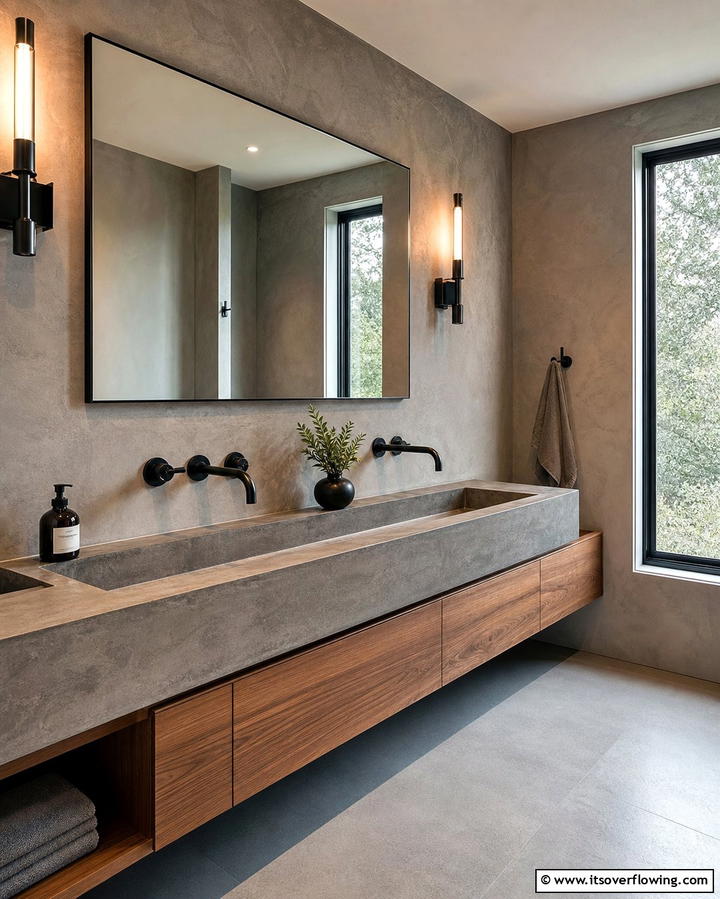 Opt for Wall Mounted Faucets - 25 Guest Bathroom Ideas for a Welcoming Space