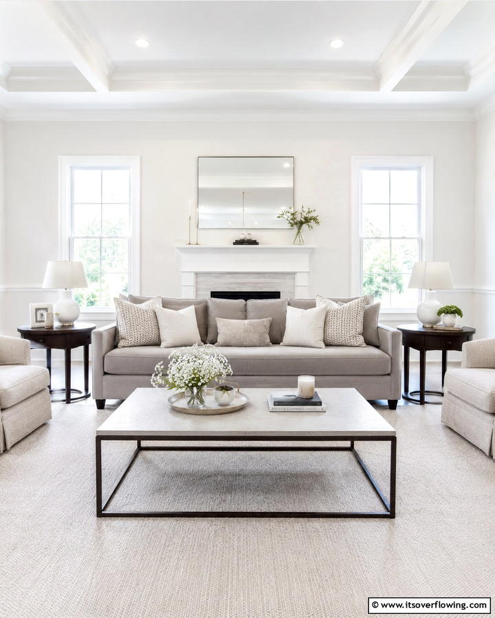 Opt for a Neutral Palette - 30 Grey Couch Living Room Styling Ideas for Cozy Spaces