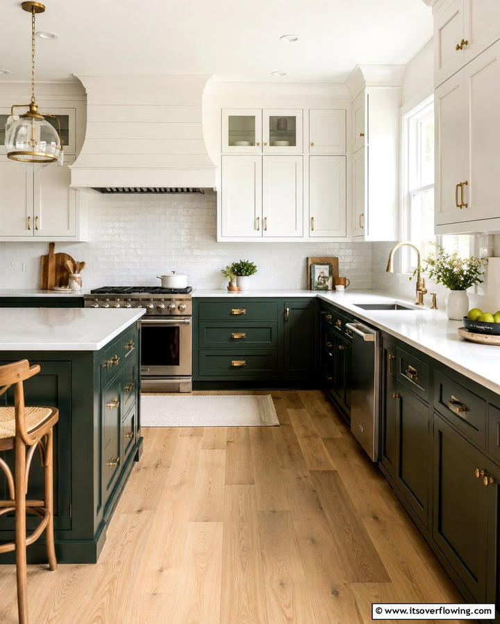 Opt for a Two Tone Cabinet Design - 25 Inspiring Kitchen Remodel Ideas for a Modern Look