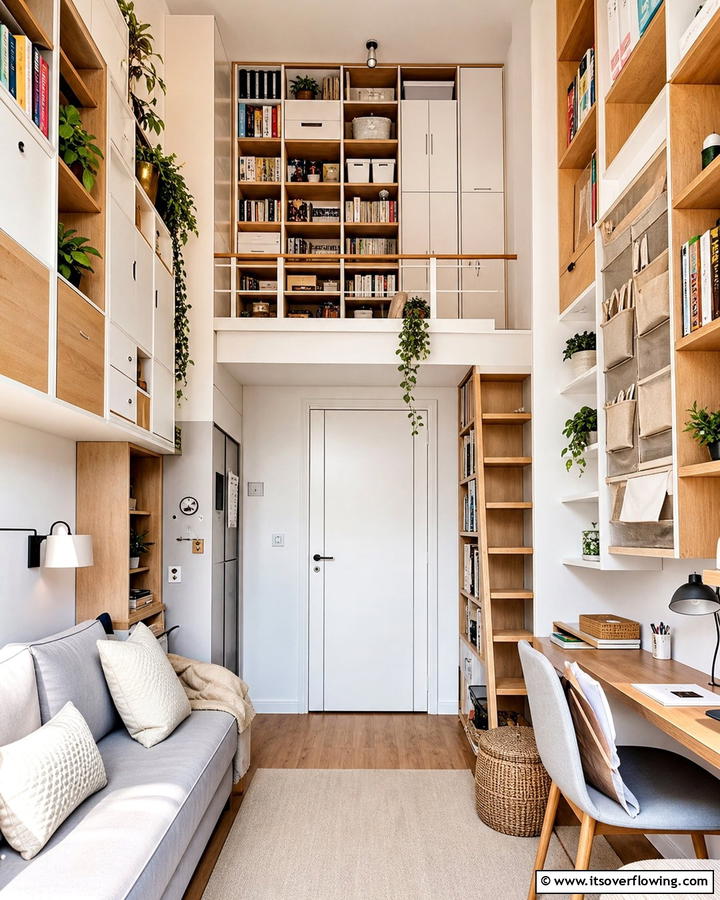 Optimize Vertical Storage - 21 Small Apartment Decorating Ideas for Stylish Living