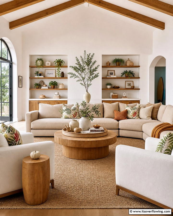 Opting for Neutral Furniture - 20 Natural Living Room Ideas for a Calm Retreat