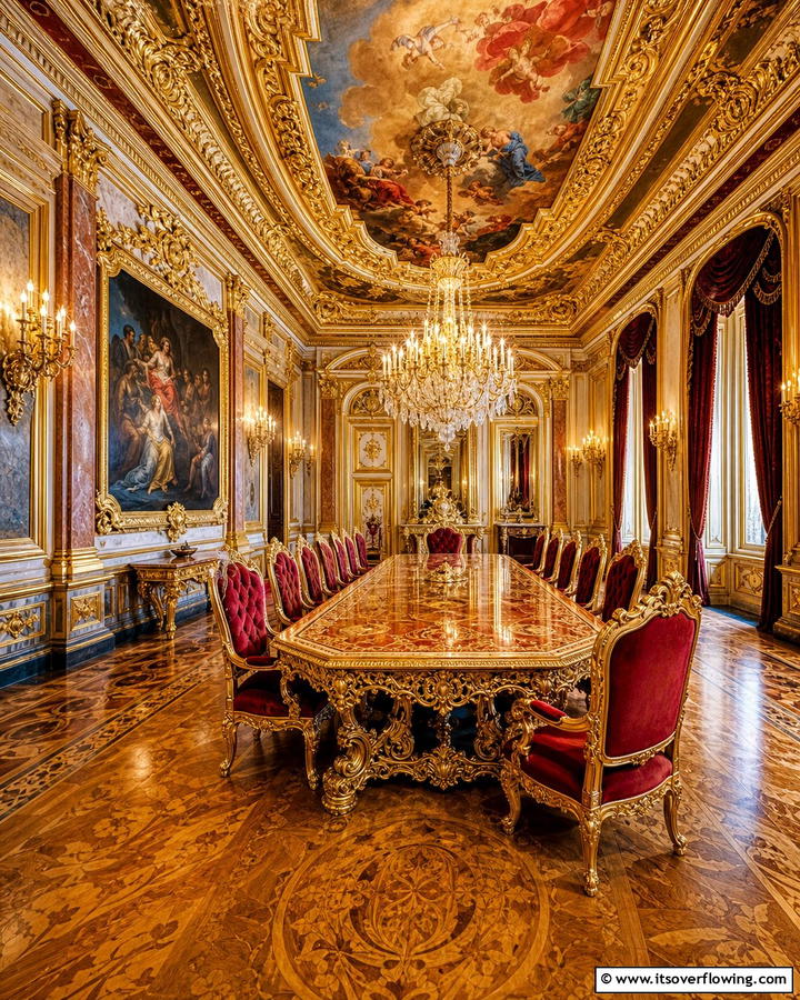 Opulent Baroque Grandeur - 21 Luxury Dining Room Ideas for Elegant Entertaining
