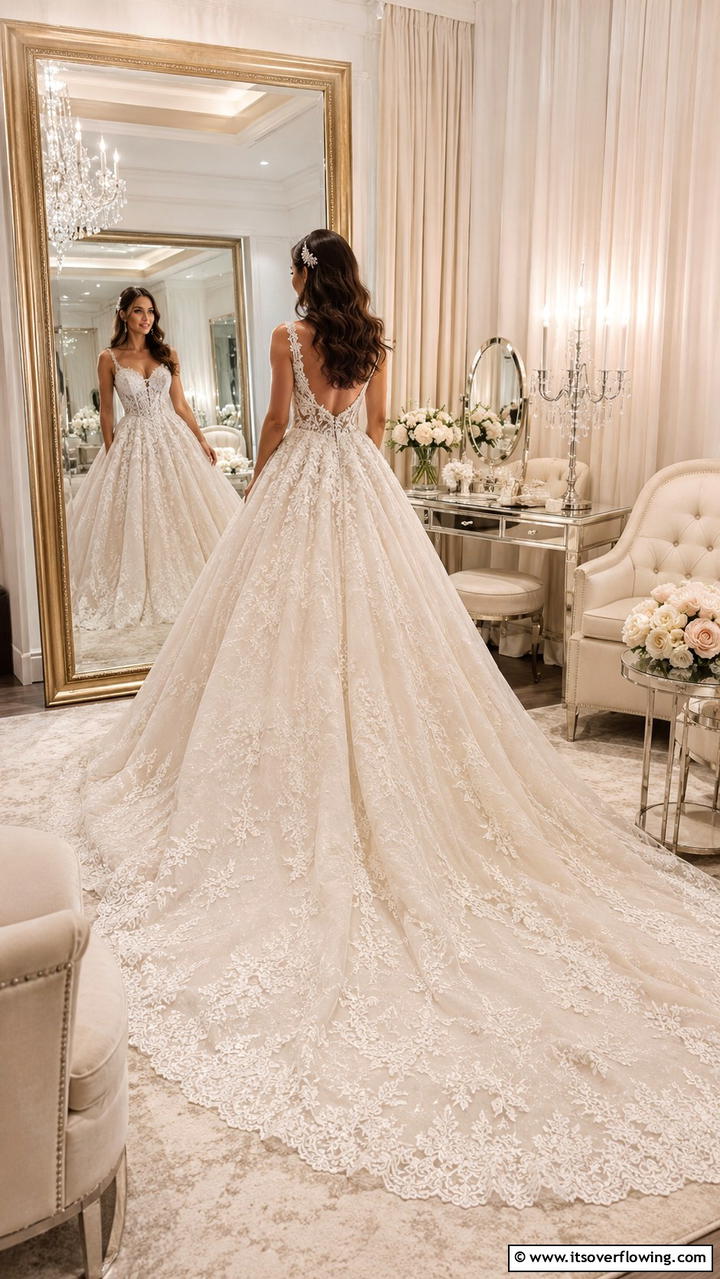 Opulent Bridal Gowns - 30 Glamorous Wedding Ideas- Elegant Themes & Decor Inspiration