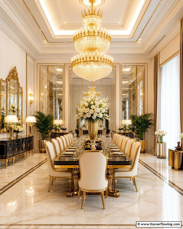Opulent Centerpiece Dining - 21 Formal Dining Room Ideas for Sophisticated Entertaining